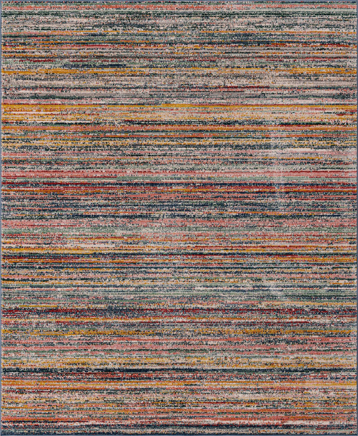 Gemstone Topaz Multi & Blue Area Rug overhead Rectangle 7' 10" x 10' 2"