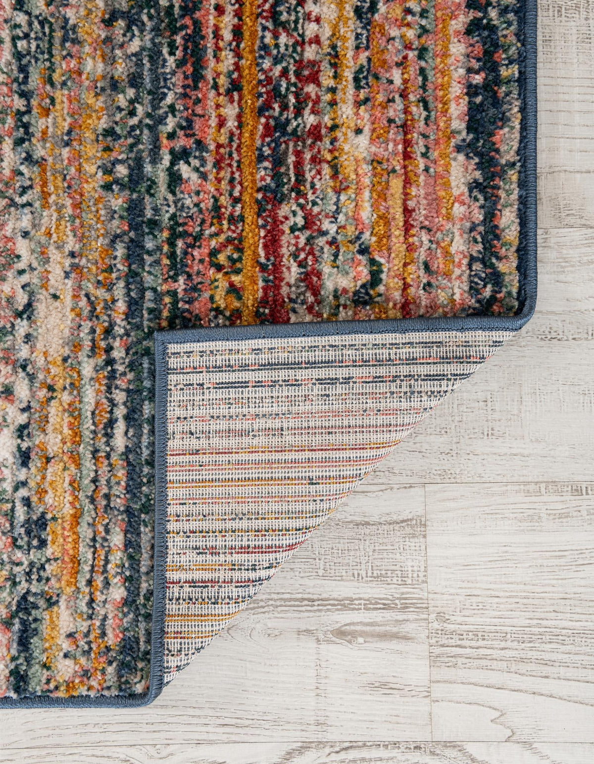 Gemstone Topaz rug construction detail