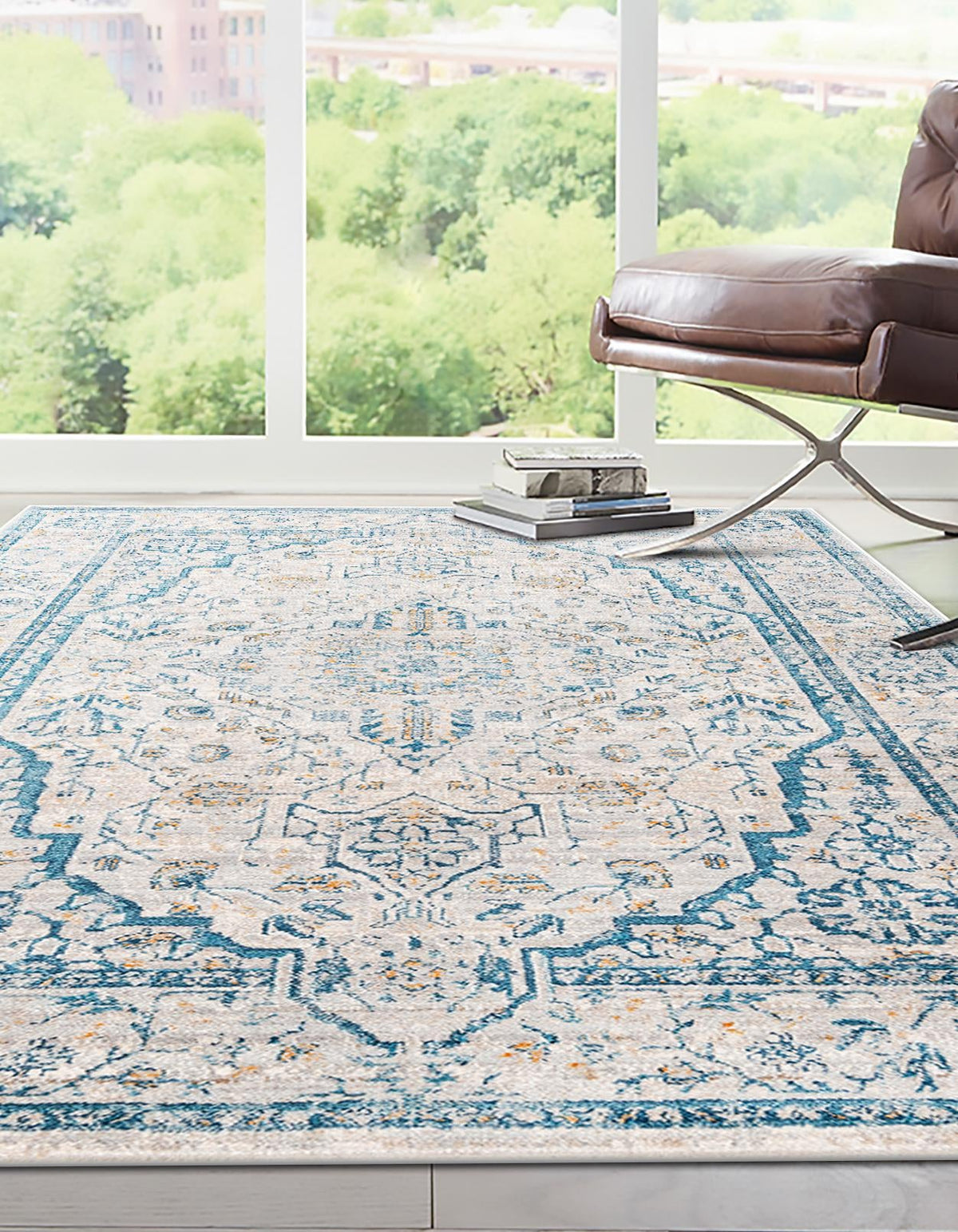 Lola Traditional Light Gray & Cream Area Rug | Unique Loom high-resolution supplier additional photo 3167346_image_1011.jpg