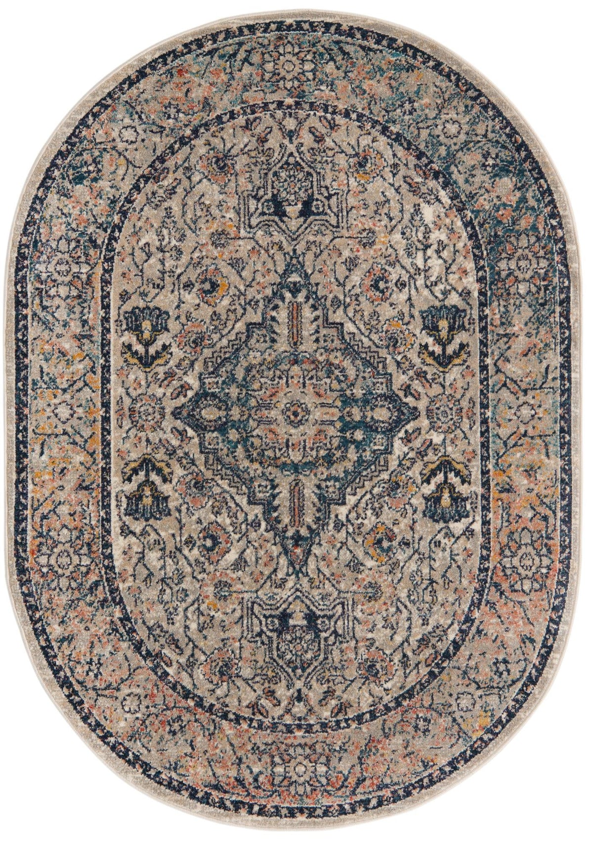 Lola Traditional Blue/Gray | Supplier rug image / alternate view