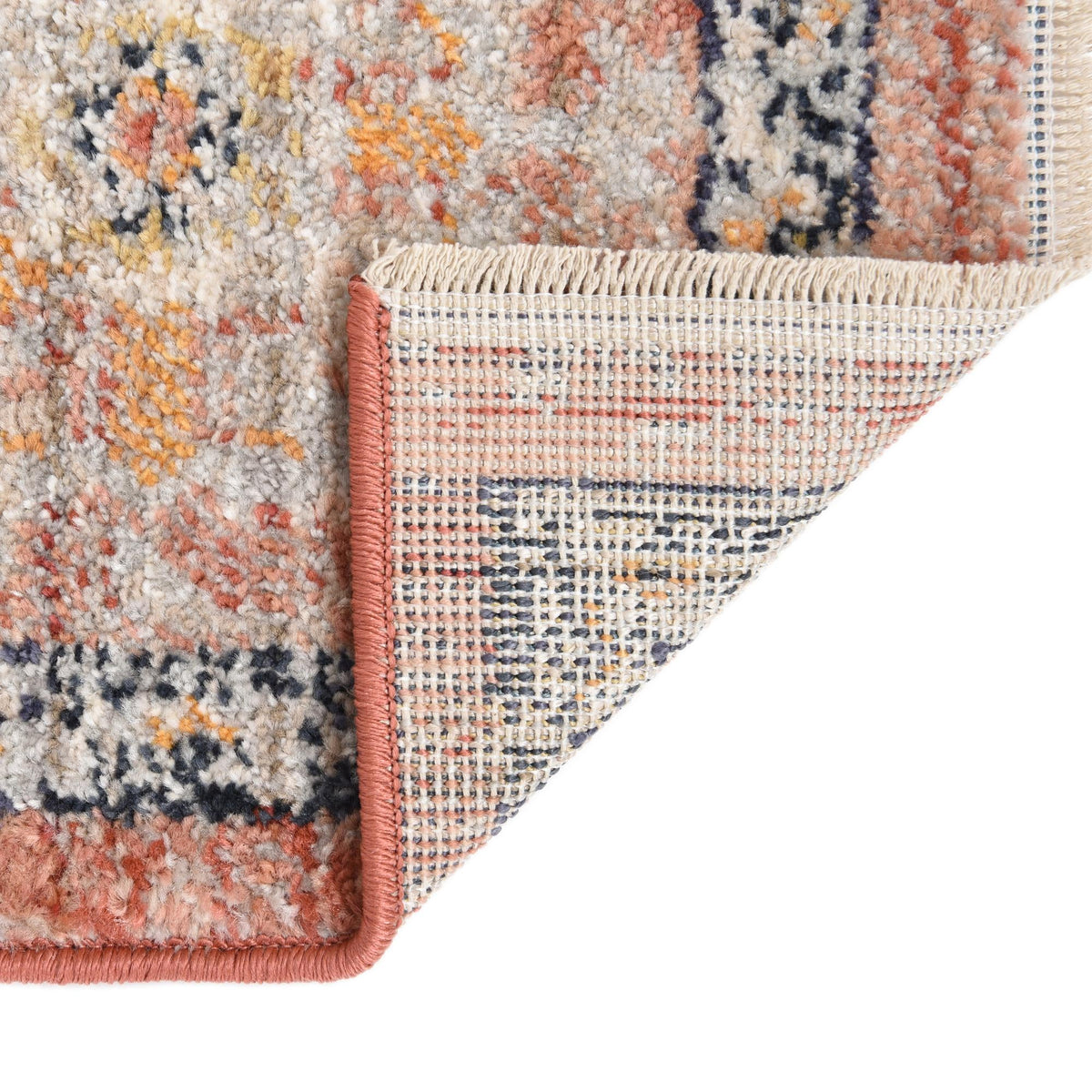 Lola Traditional Brick Red & Ivory Area Rug | Original supplier photo 10