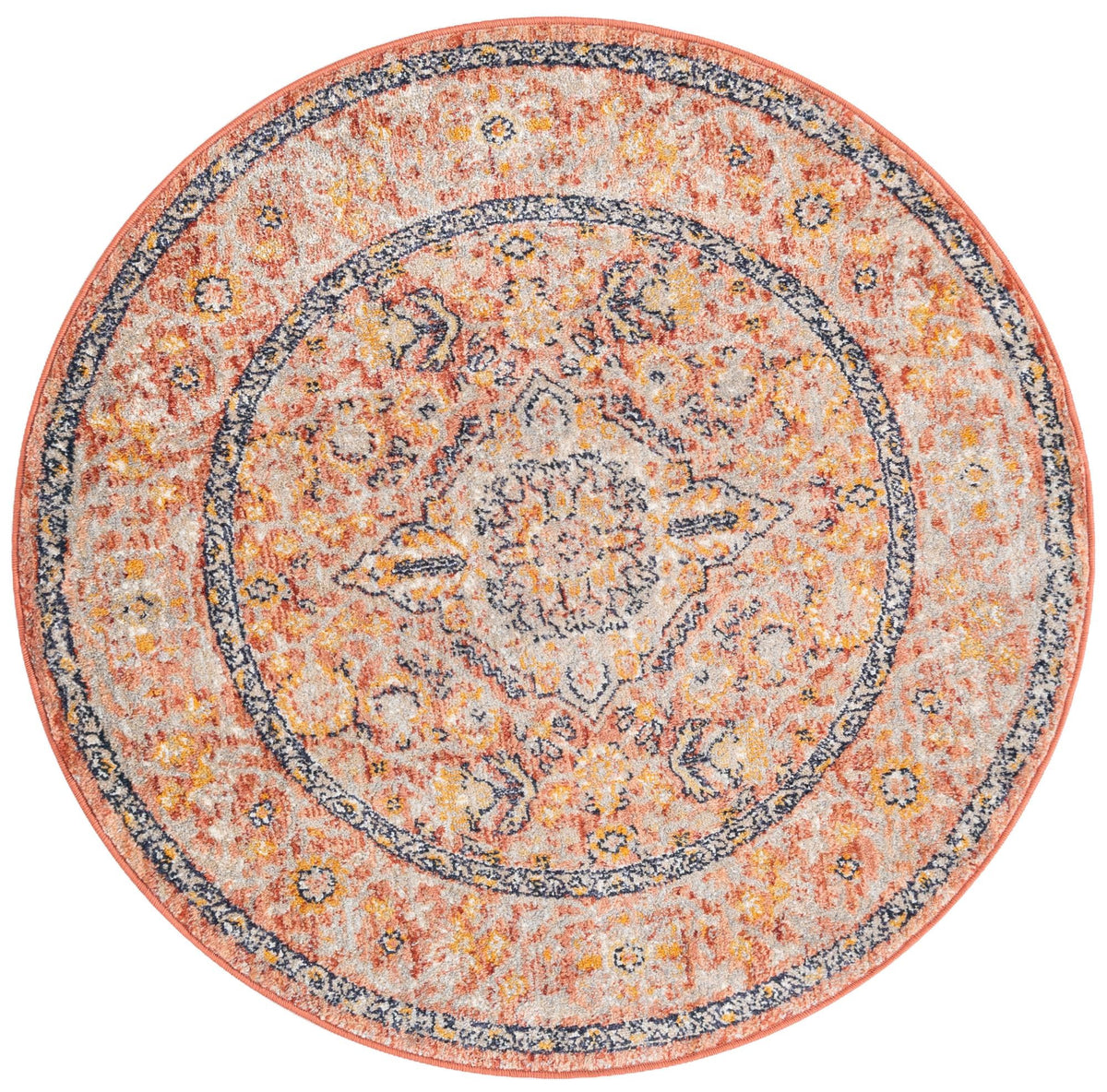 Lola Traditional Brick Red & Ivory Area Rug | Original supplier photo 61