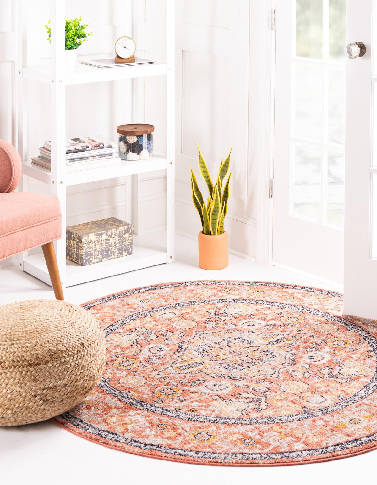Lola Traditional Brick Red & Ivory Area Rug | Original supplier photo 34