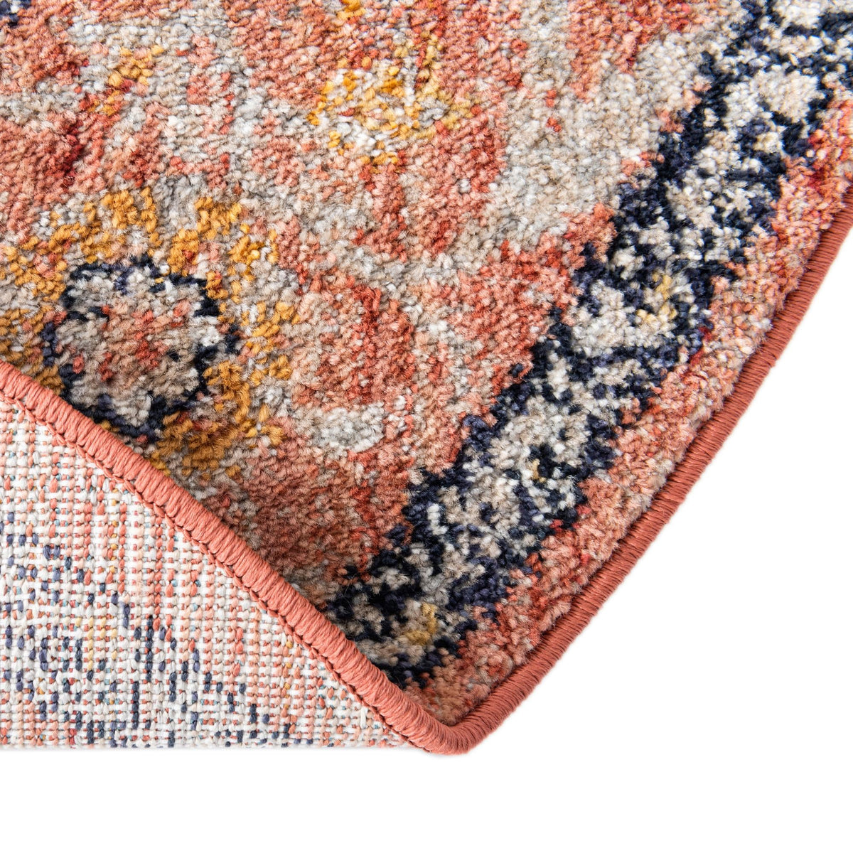 Lola Traditional Brick Red & Ivory Area Rug | Original supplier photo 35