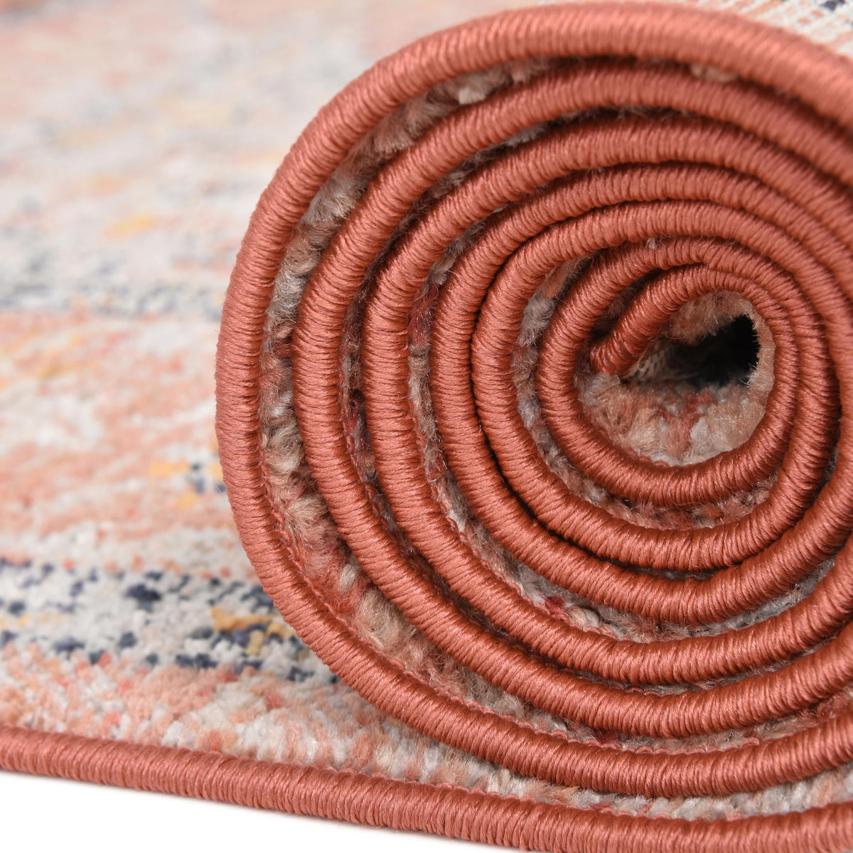 Lola Traditional Brick Red & Ivory Area Rug | Original supplier photo 17