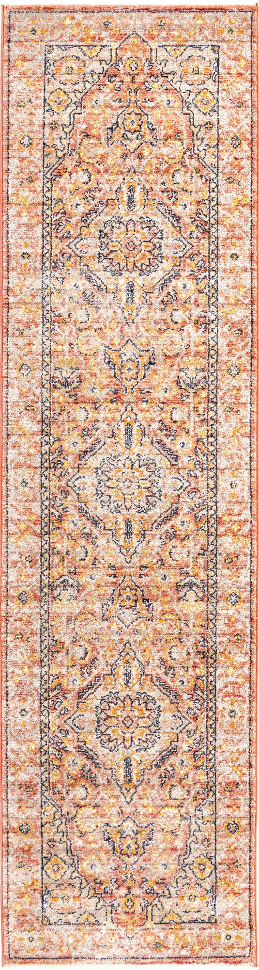 Lola Traditional Brick Red & Ivory Area Rug | Original supplier photo 81
