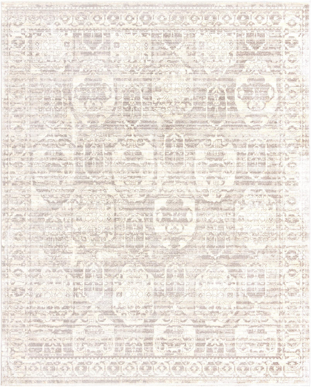 Lola Bold Gray & Cream Area Rug, overhead view