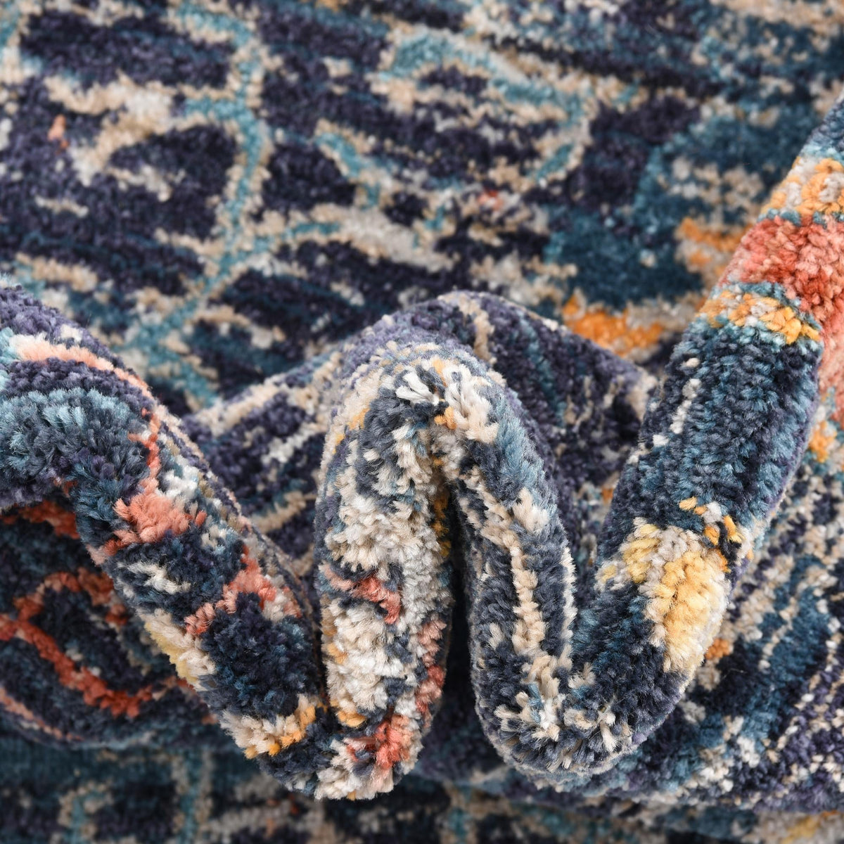 Lola Vivacious Navy Blue & Gray Area Rug | Unique Loom high-resolution supplier additional photo 3167645_image_1033.jpg