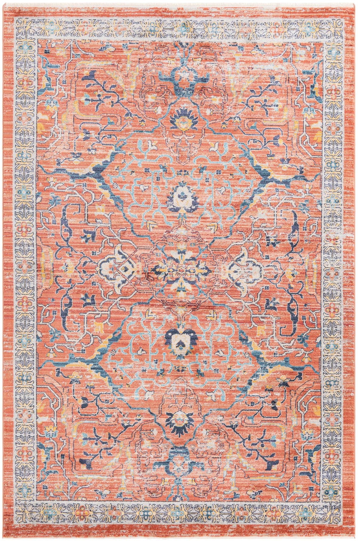 Lola Vivacious Brick Red & Gray Area Rug | Original supplier photo 82