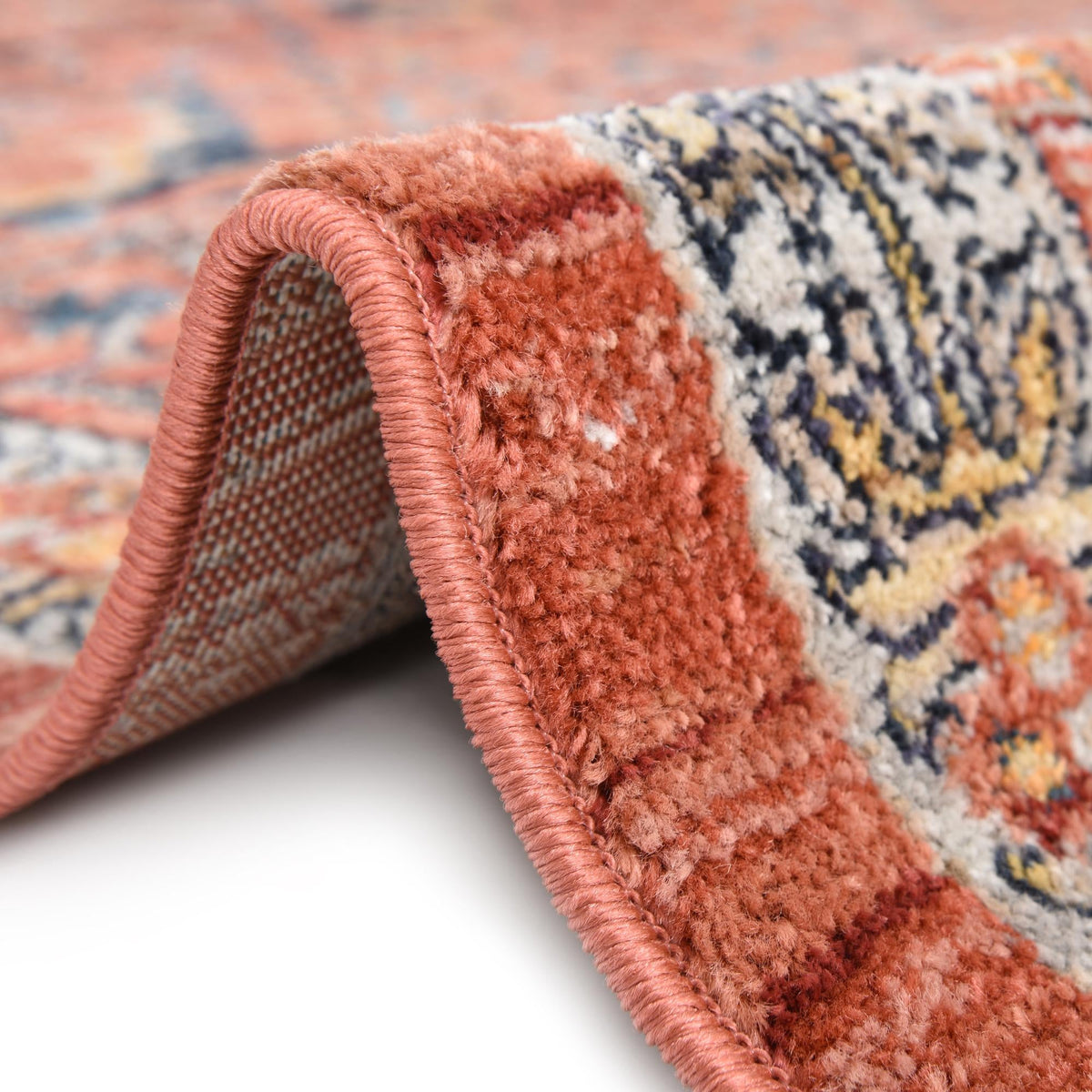 Lola Vivacious Brick Red & Gray Area Rug | Original supplier photo 10
