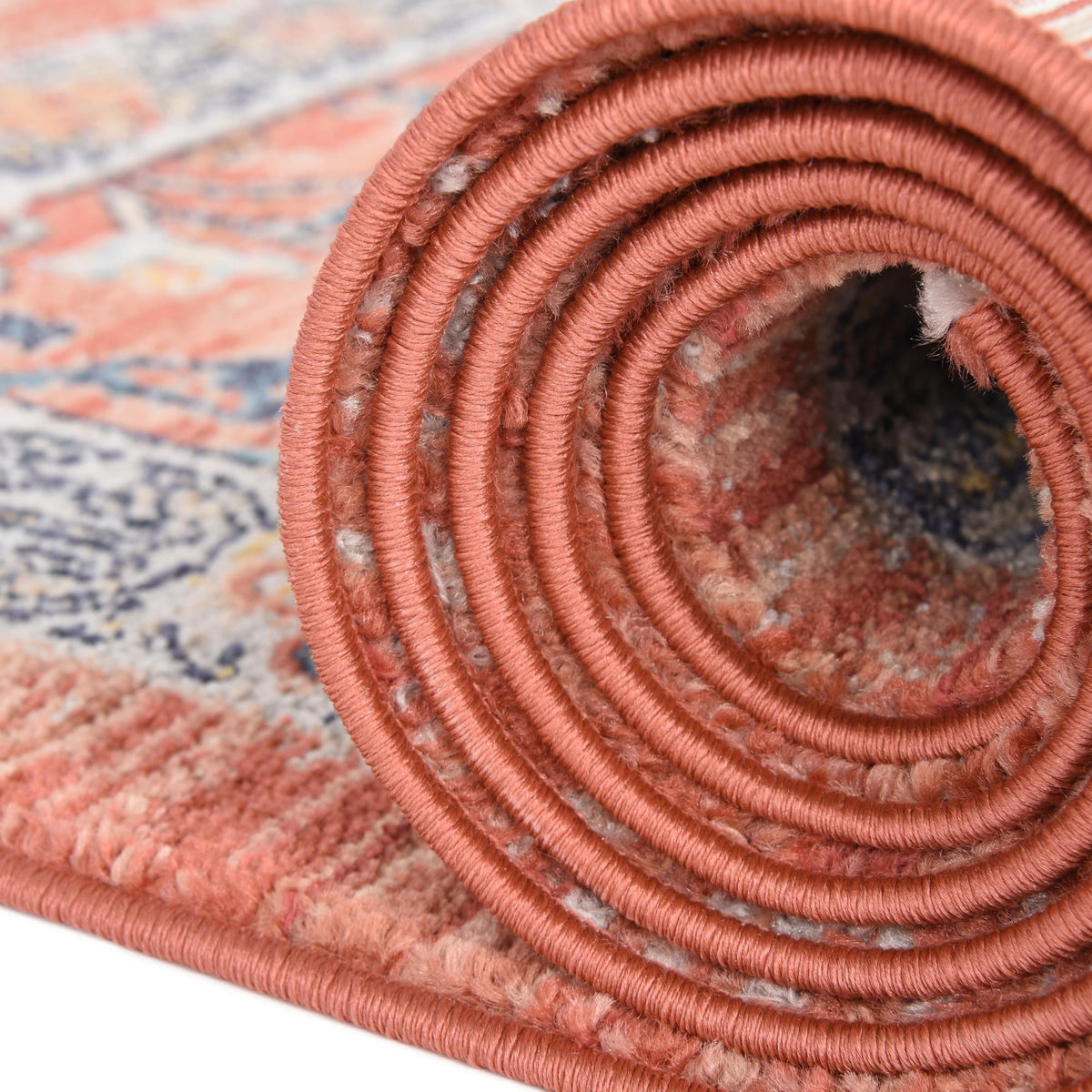 Lola Vivacious Brick Red & Gray Area Rug | Original supplier photo 5