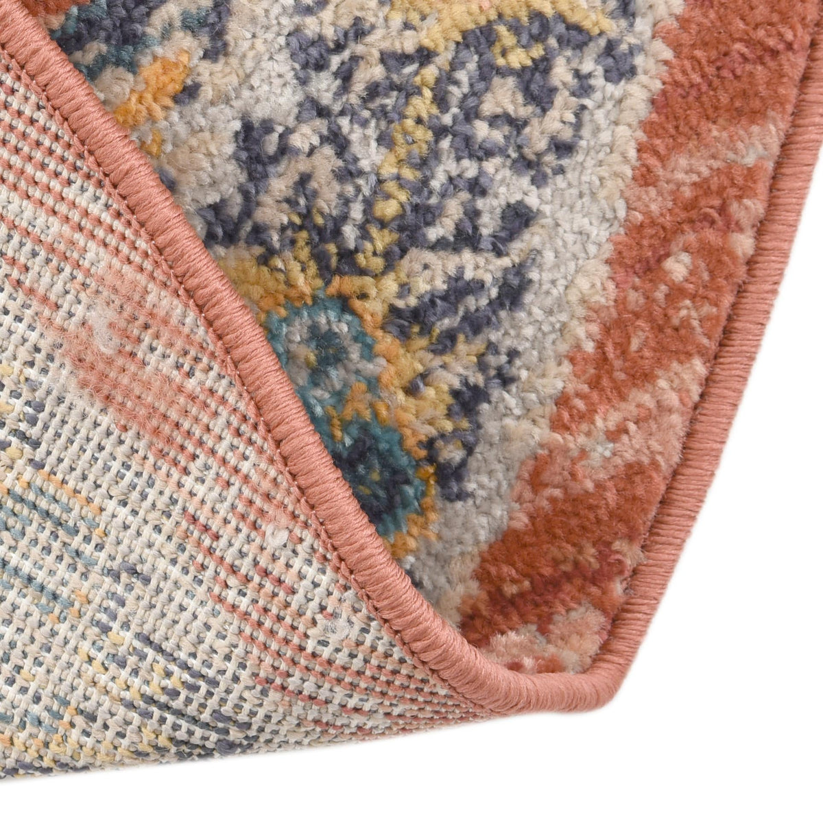 Lola Vivacious Brick Red & Gray Area Rug | Original supplier photo 40