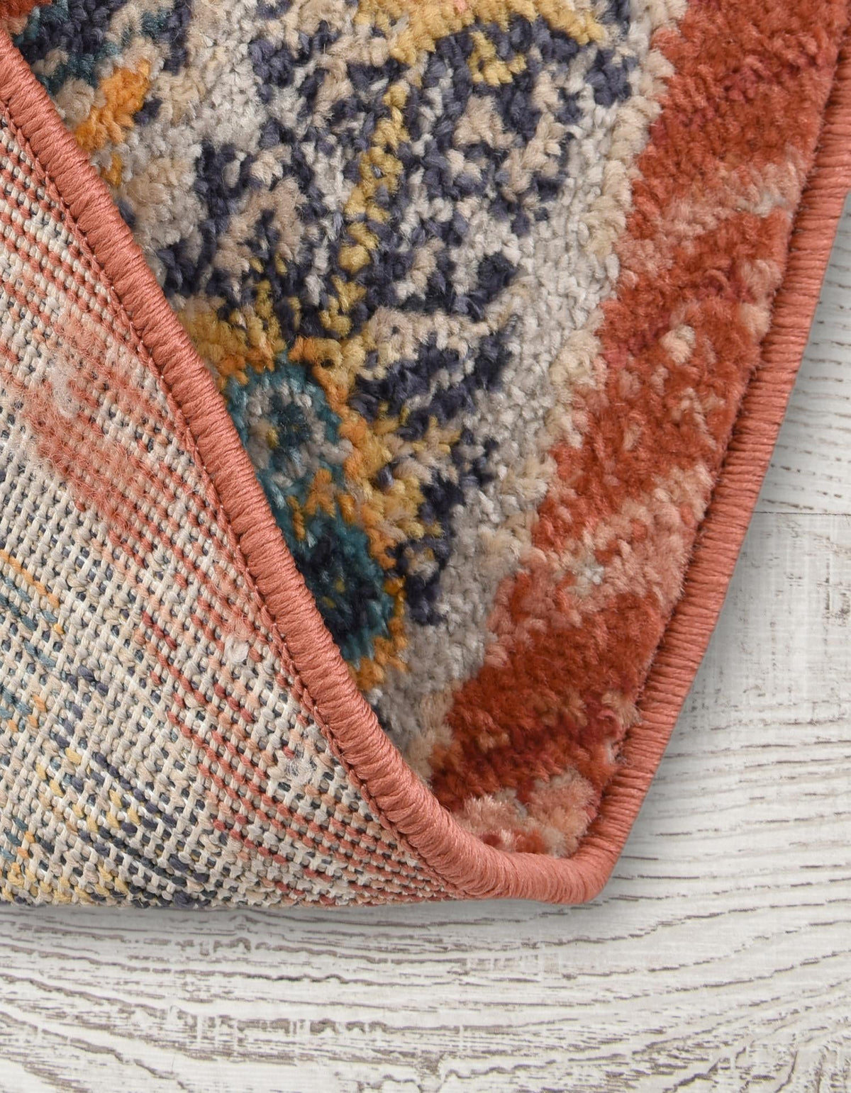 Lola Vivacious Brick Red & Gray Area Rug | Original supplier photo 18