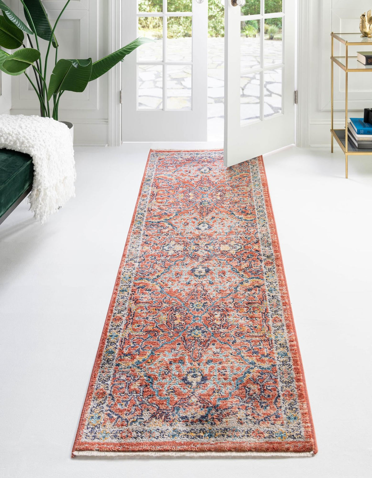 Lola Vivacious Brick Red & Gray Area Rug | Original supplier photo 41