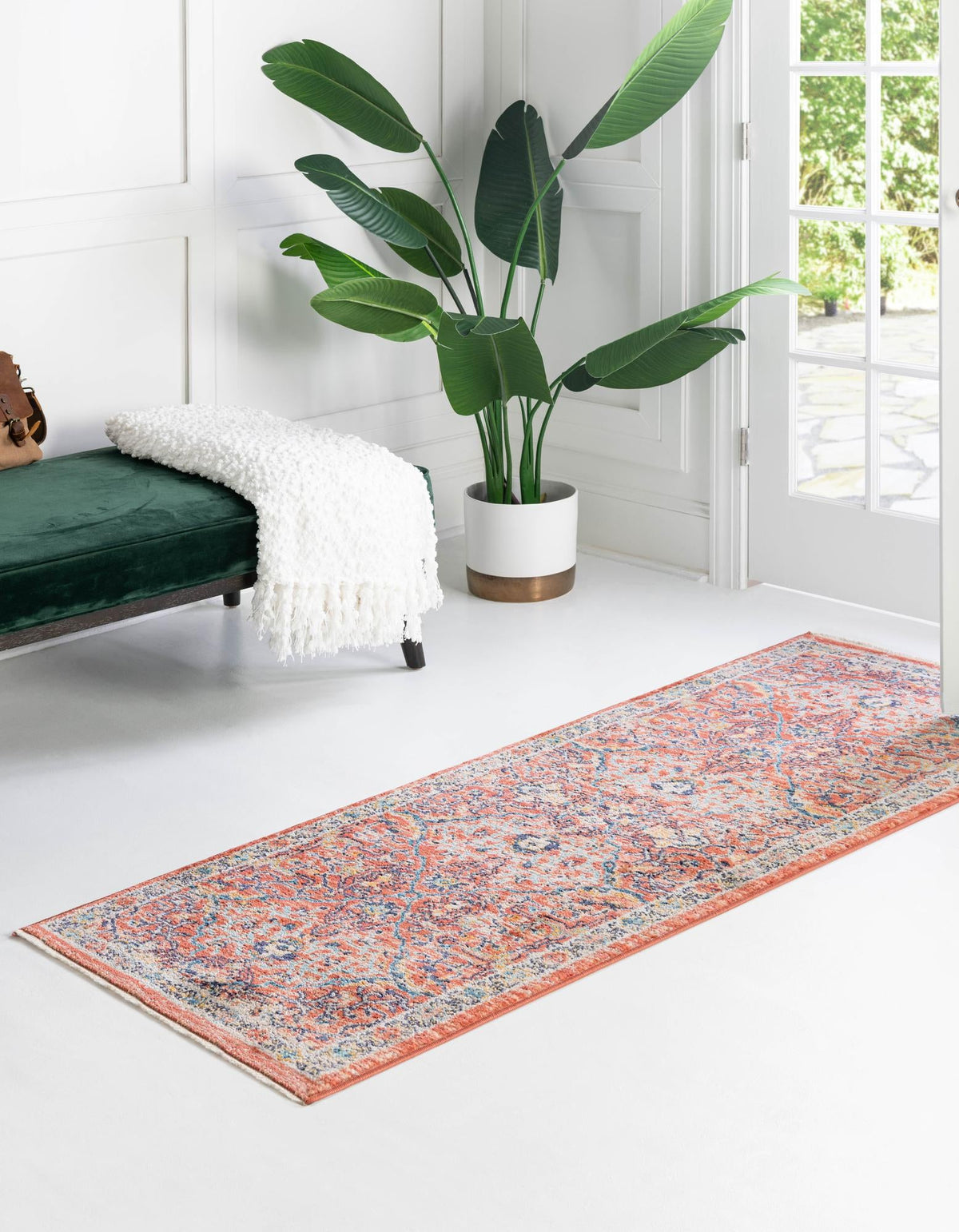 Lola Vivacious Brick Red & Gray Area Rug | Original supplier photo 43