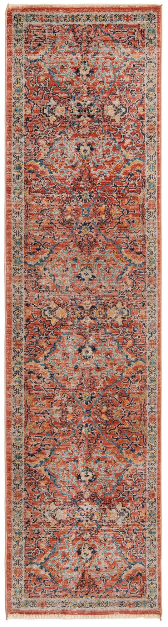 Lola Vivacious Brick Red & Gray Area Rug | Original supplier photo 69