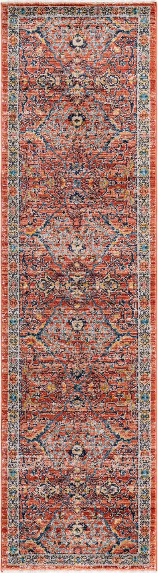 Lola Vivacious Brick Red & Gray Area Rug | Original supplier photo 64