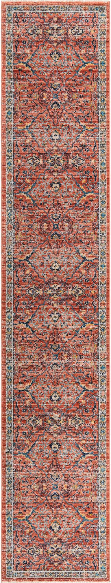 Lola Vivacious Brick Red & Gray Area Rug | Original supplier photo 42