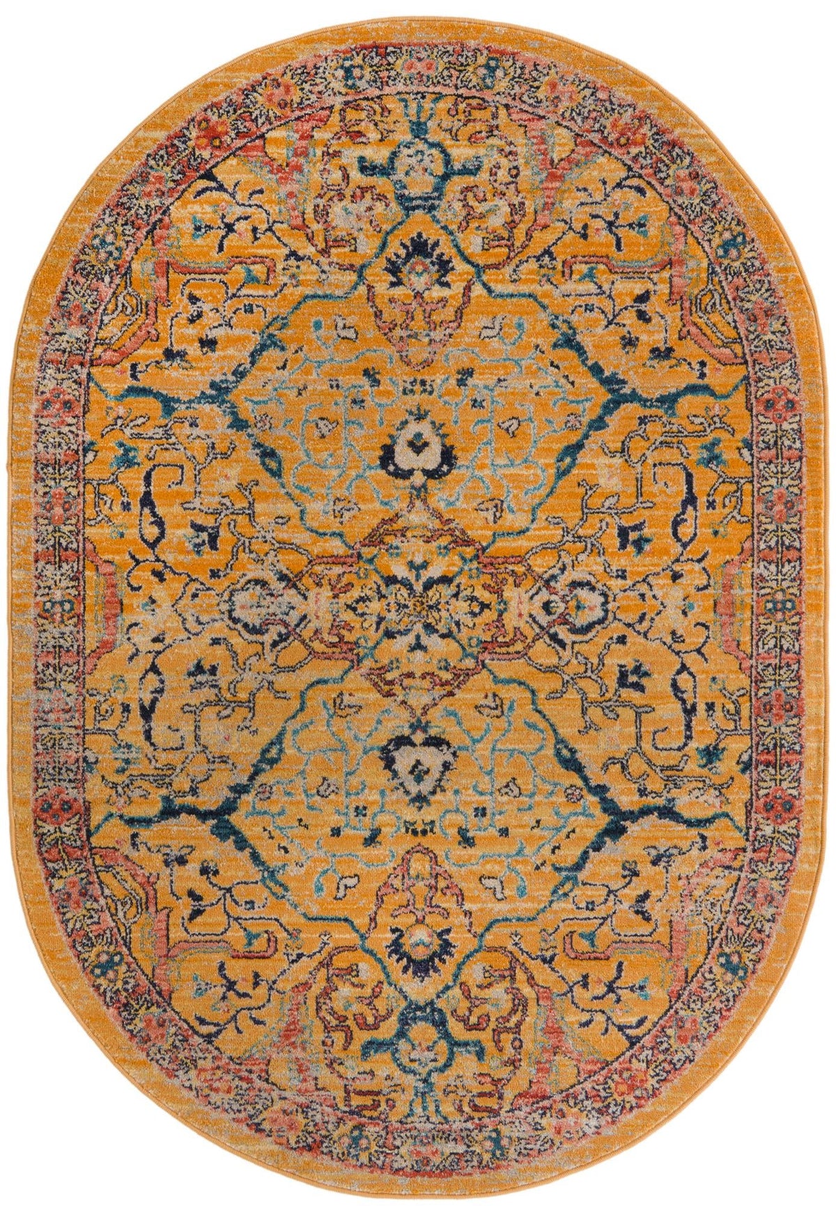 Lola Vivacious Yellow/Gray | Supplier rug image / alternate view