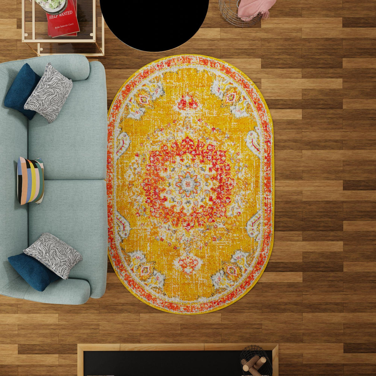 Penrose Alexis Gold & Gray Area Rug | Original supplier photo 42