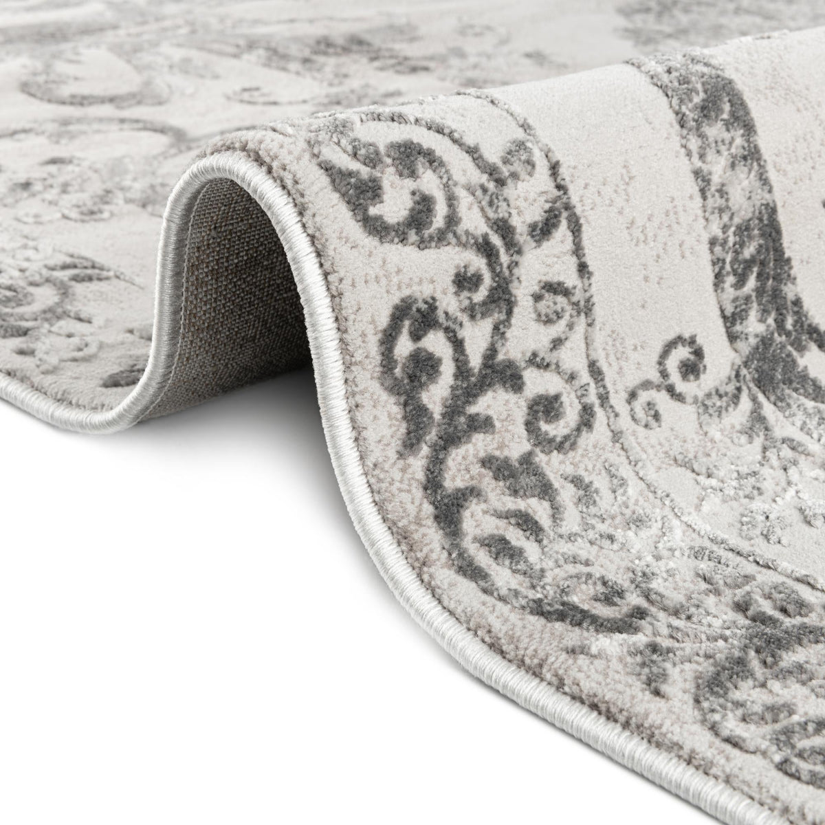Finsbury Diana Gray & Ivory Area Rug | Manufacturer additional original detail or rug view