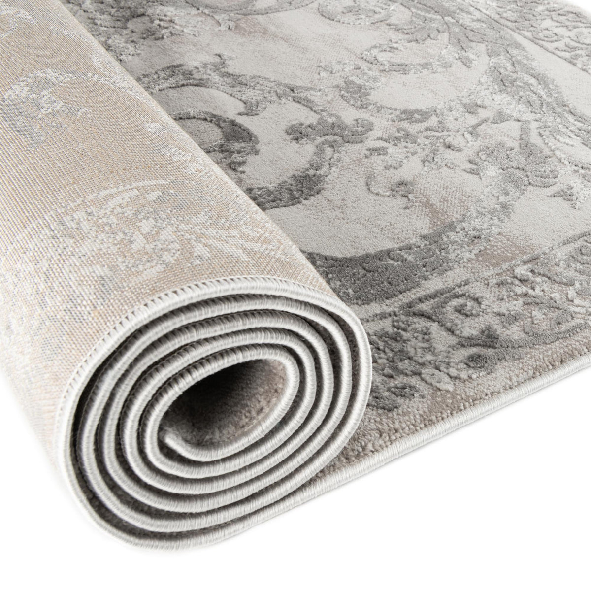 Finsbury Diana Gray & Ivory Area Rug | Manufacturer additional original detail or rug view
