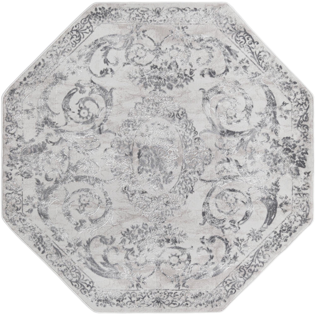 Finsbury Diana Gray & Ivory Area Rug | Manufacturer additional original detail or rug view