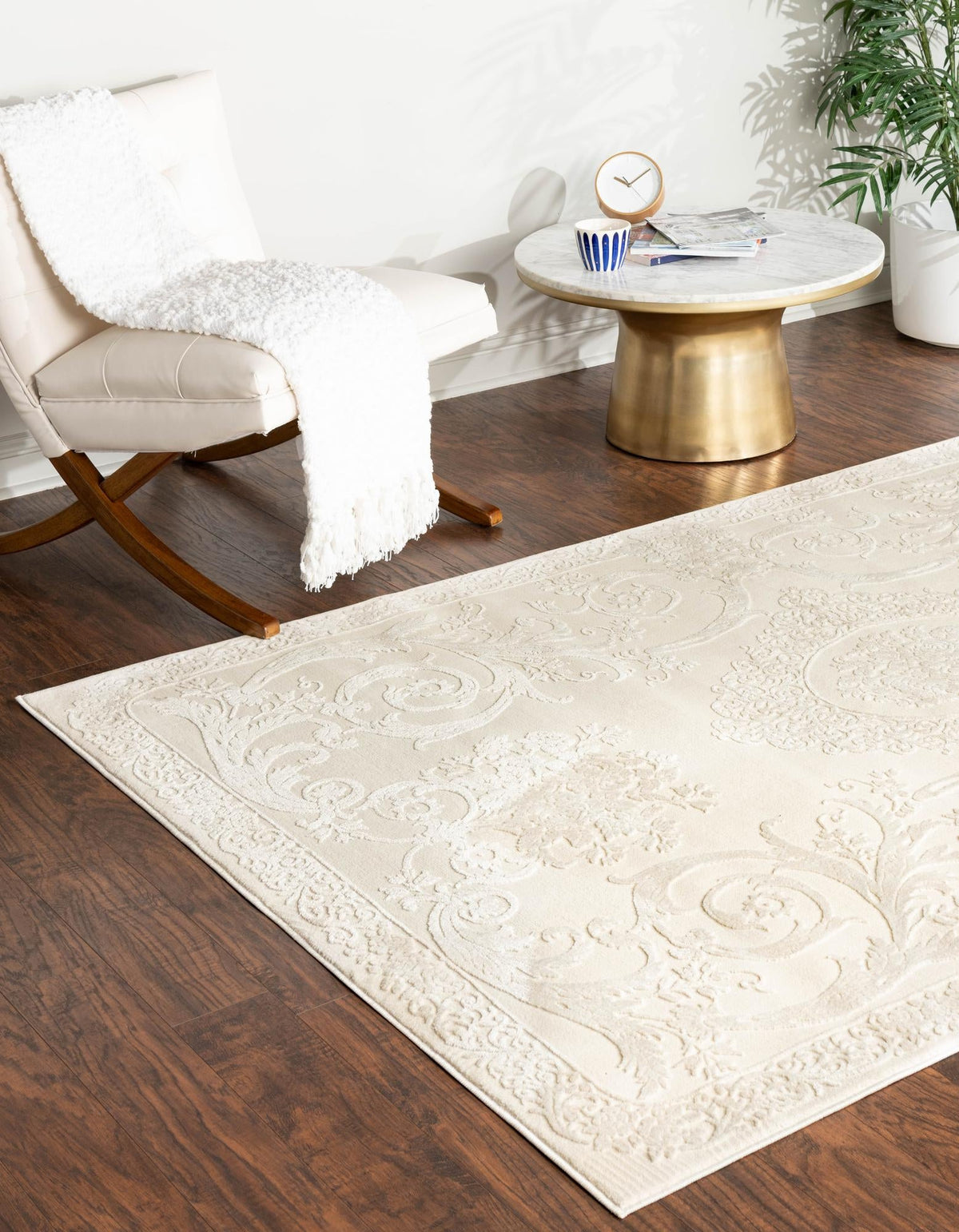 Finsbury Diana Ivory & Beige Area Rug | Unique Loom high-resolution supplier additional photo 3170188_image_1011.jpg