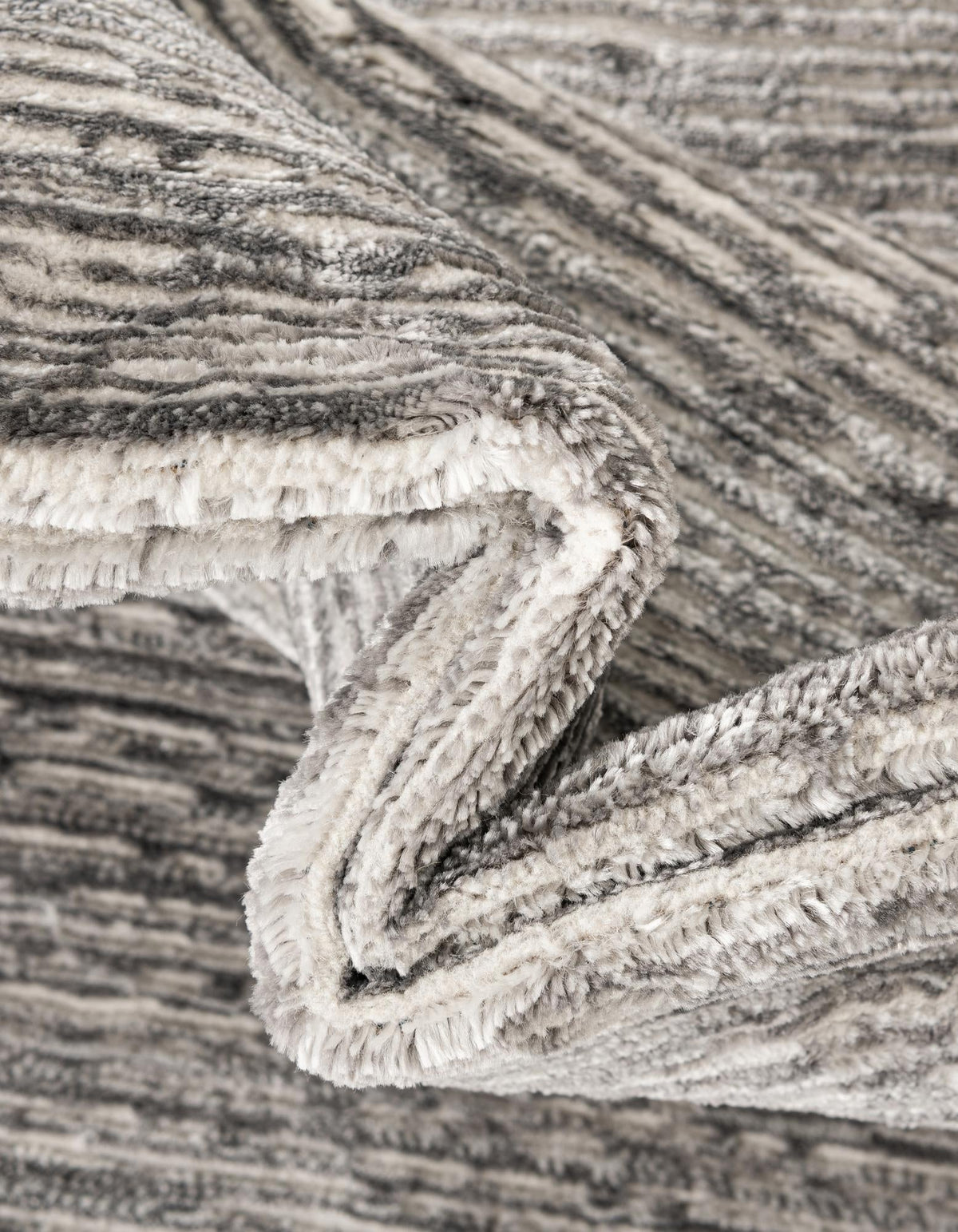 Finsbury Kate Gray & Ivory Area Rug | Original manufacturer close-up / detail / alternate shape 