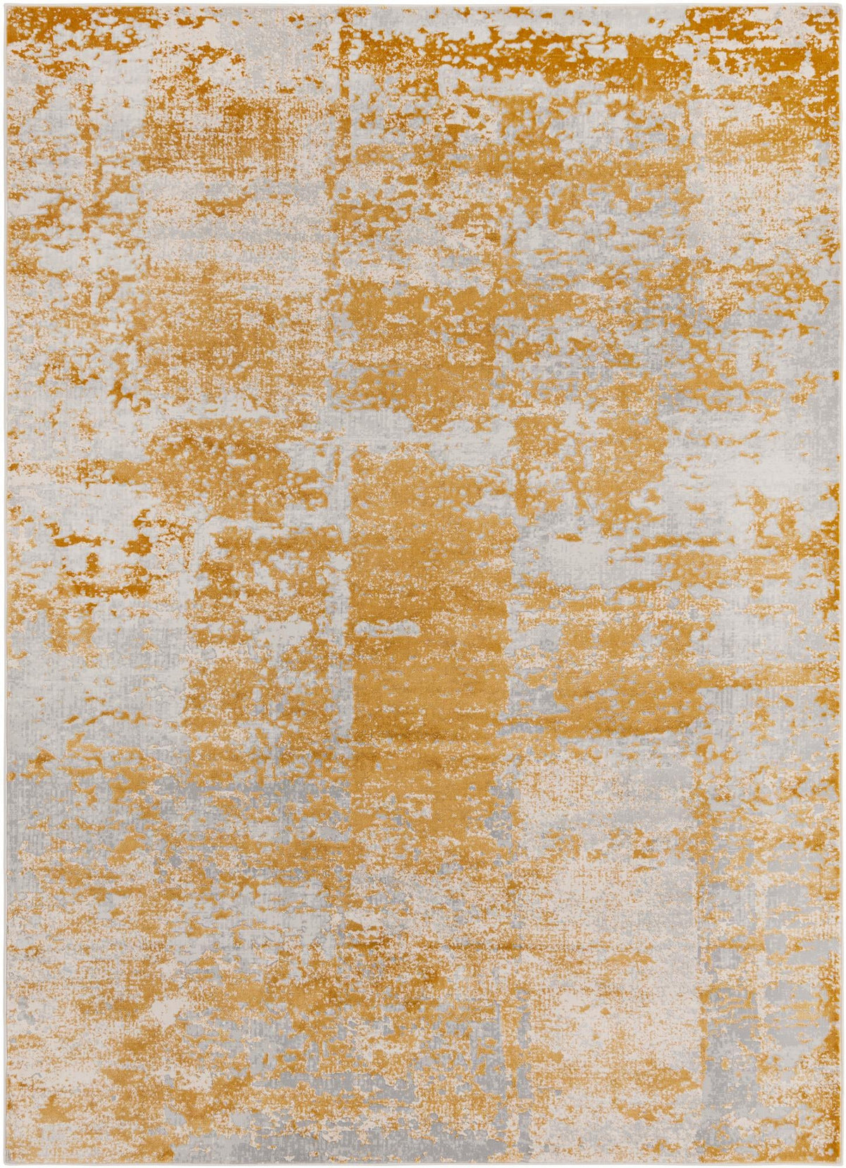 Finsbury Elizabeth Yellow & Ivory Area Rug | Rectangle overhead alternative