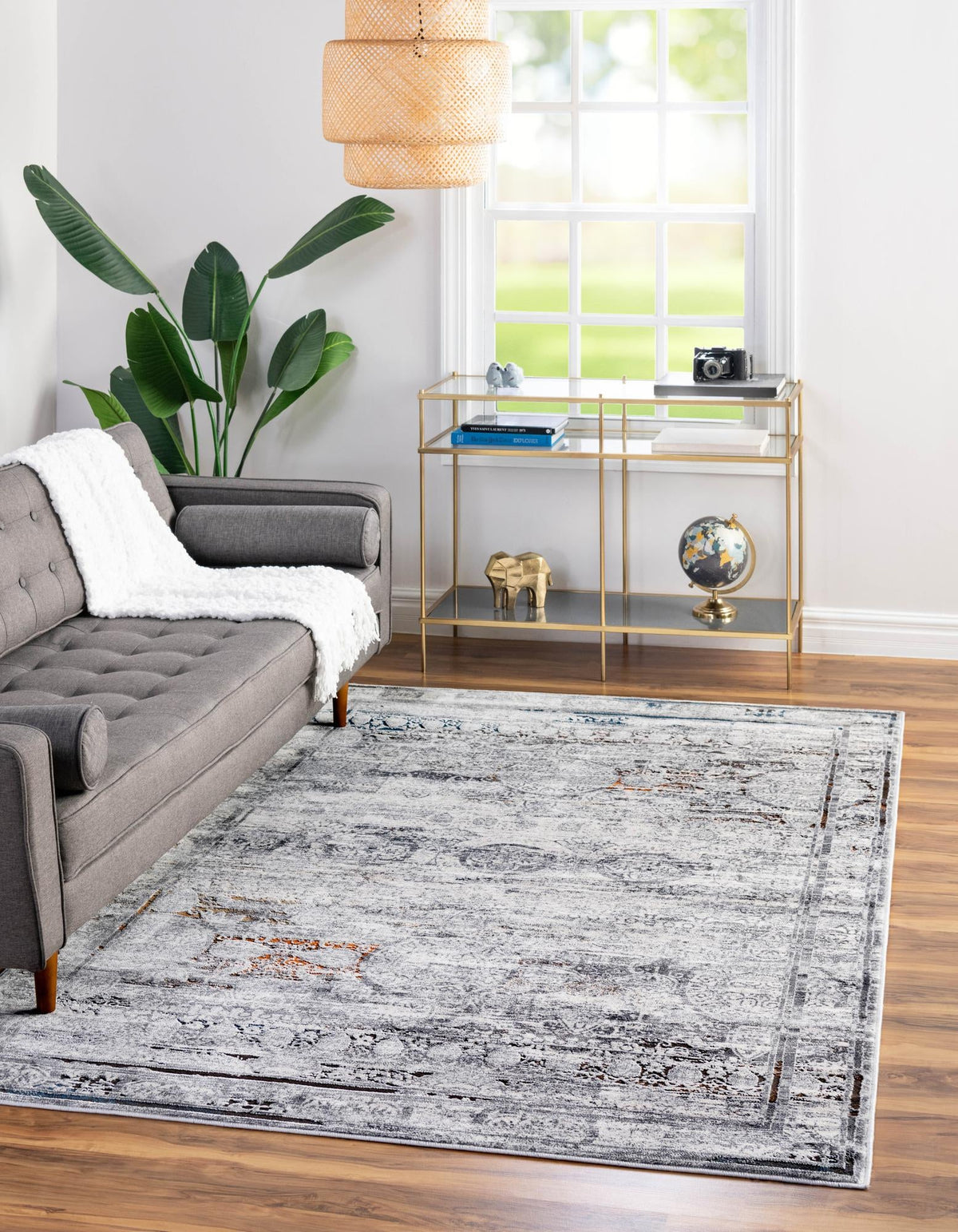 Finsbury Charlotte Multi & Gray Area Rug | Original supplier photo 2