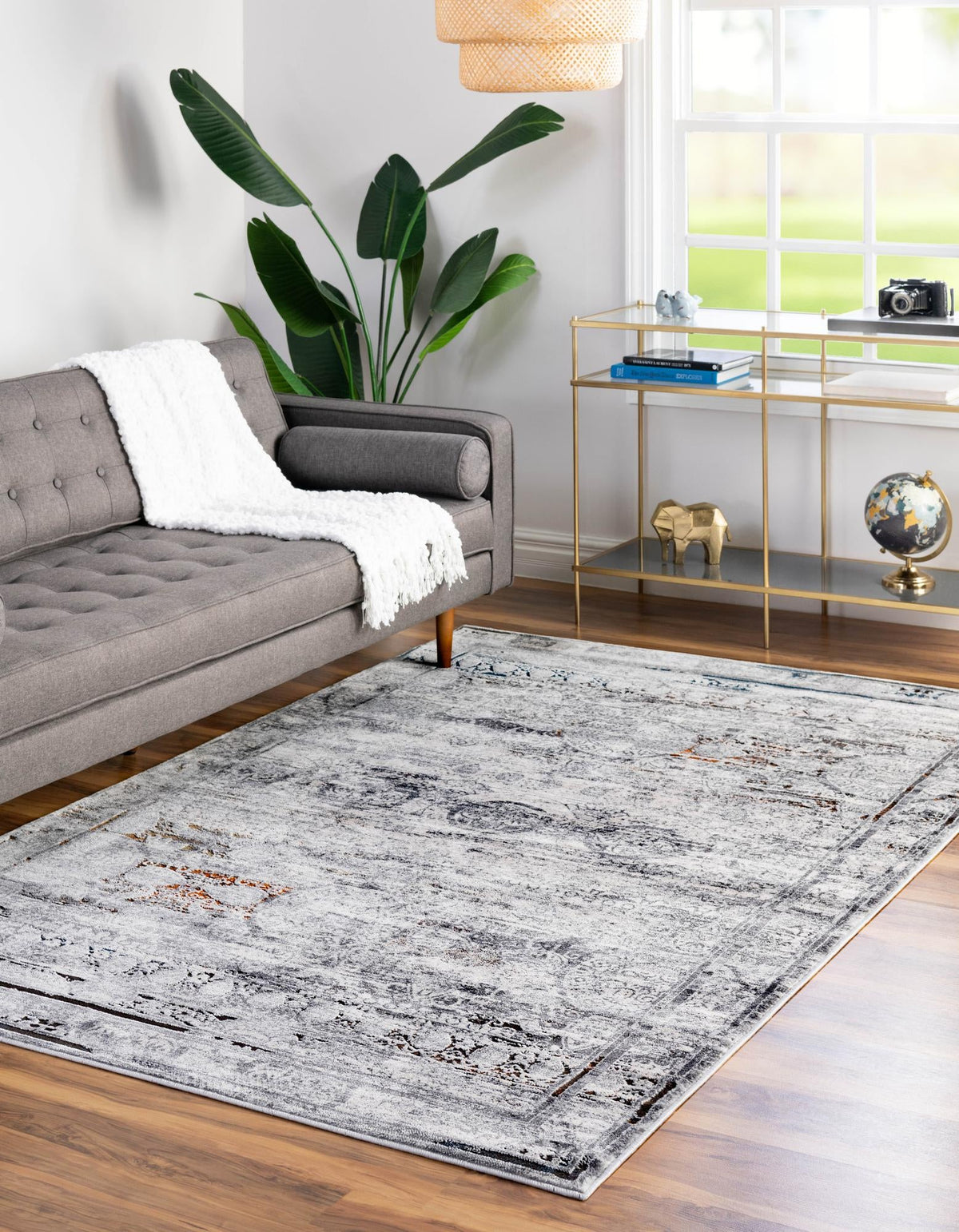 Finsbury Charlotte Multi & Gray Area Rug | Original supplier photo 3