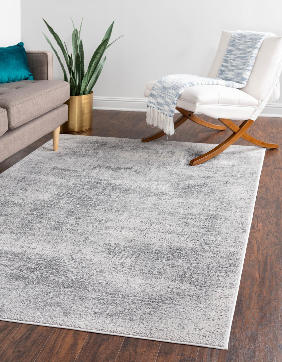 Finsbury Sarah Gray & Ivory Area Rug lifestyle Rectangle