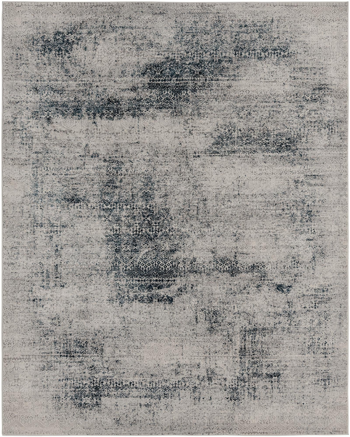 Finsbury Sarah Blue & Ivory Area Rug | Rectangle overhead | SKU 3170518