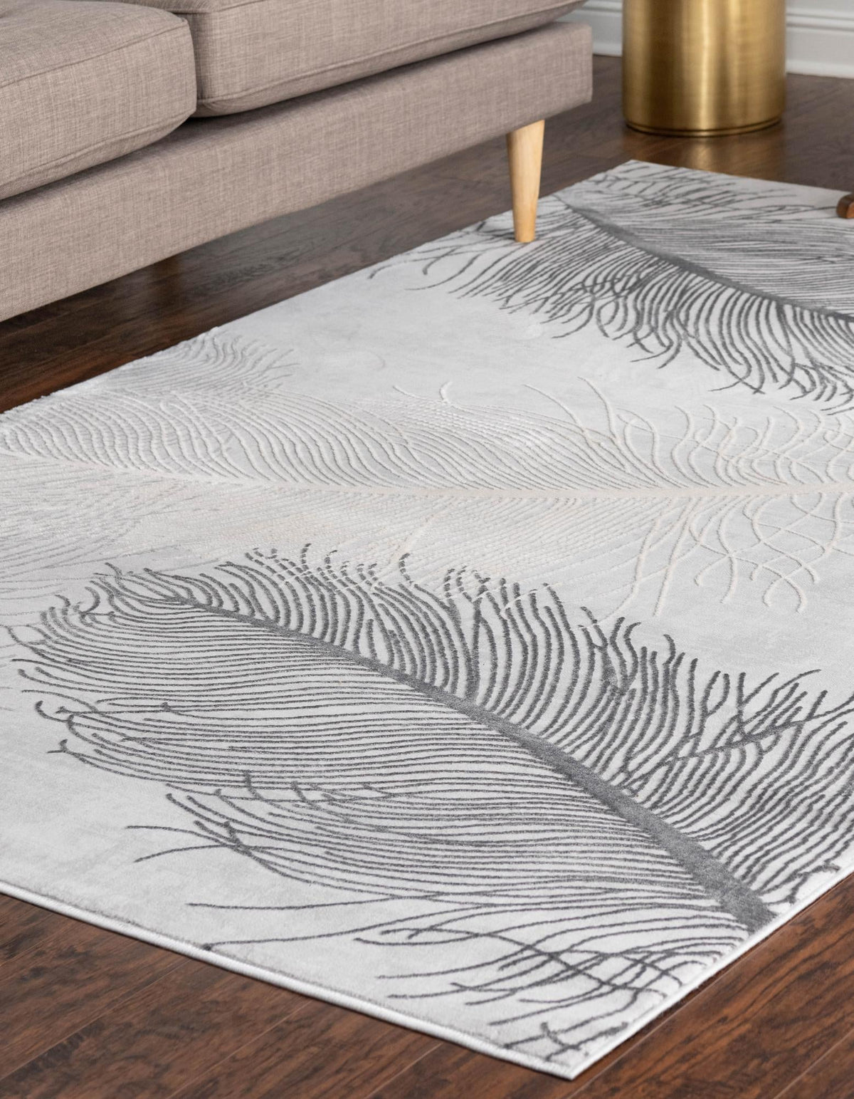 Finsbury Camilla Gray & Ivory Area Rug | Unique Loom high-resolution supplier additional photo 3170555_image_1011.jpg