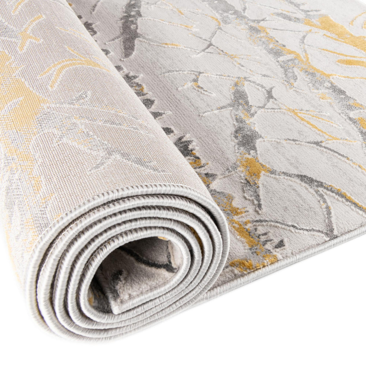 Finsbury Anne Yellow and Gray & Ivory Area Rug | Unique Loom high-resolution supplier additional photo 3170589_image_1037.jpg