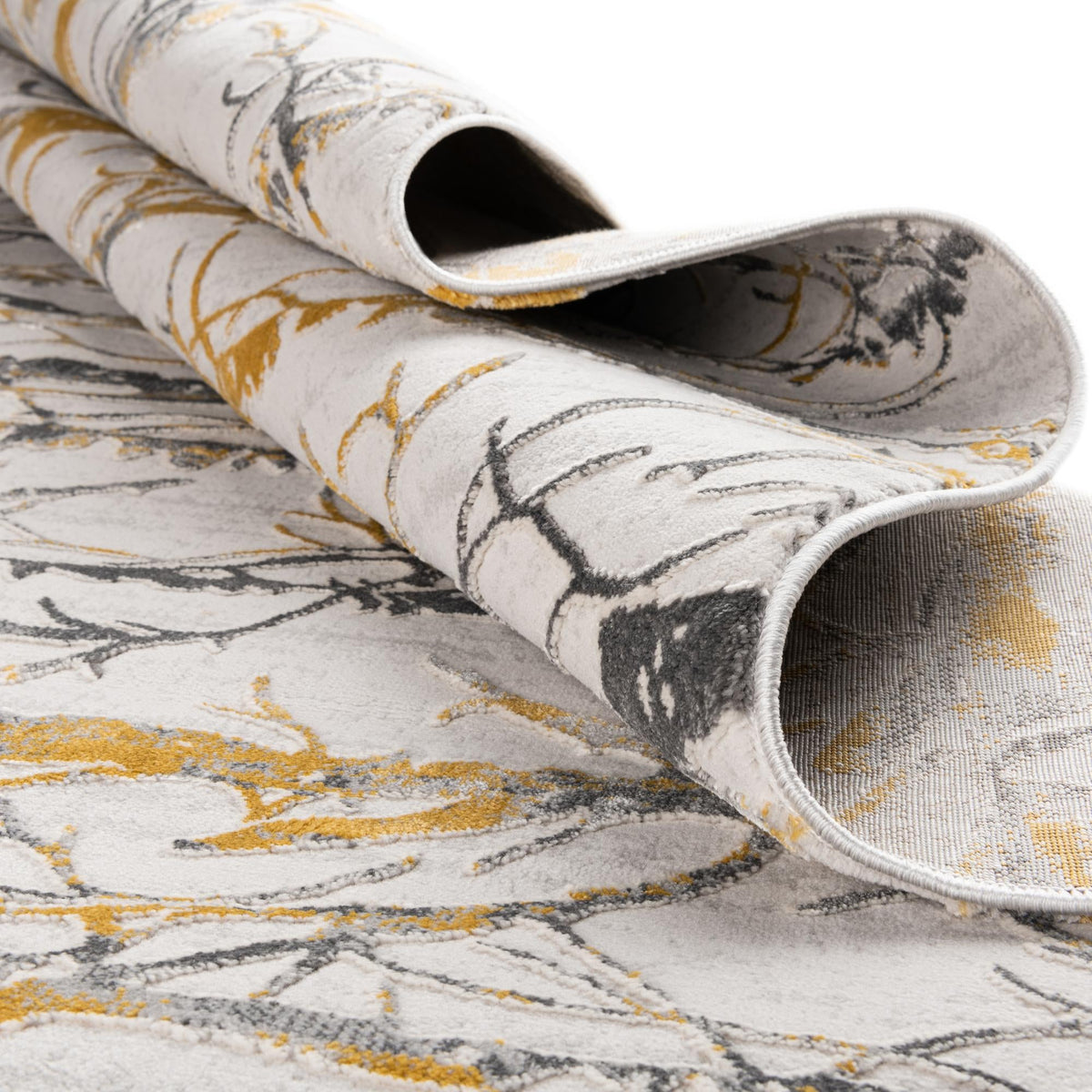 Finsbury Anne Yellow and Gray & Ivory Area Rug | Unique Loom high-resolution supplier additional photo 3170589_image_1038.jpg