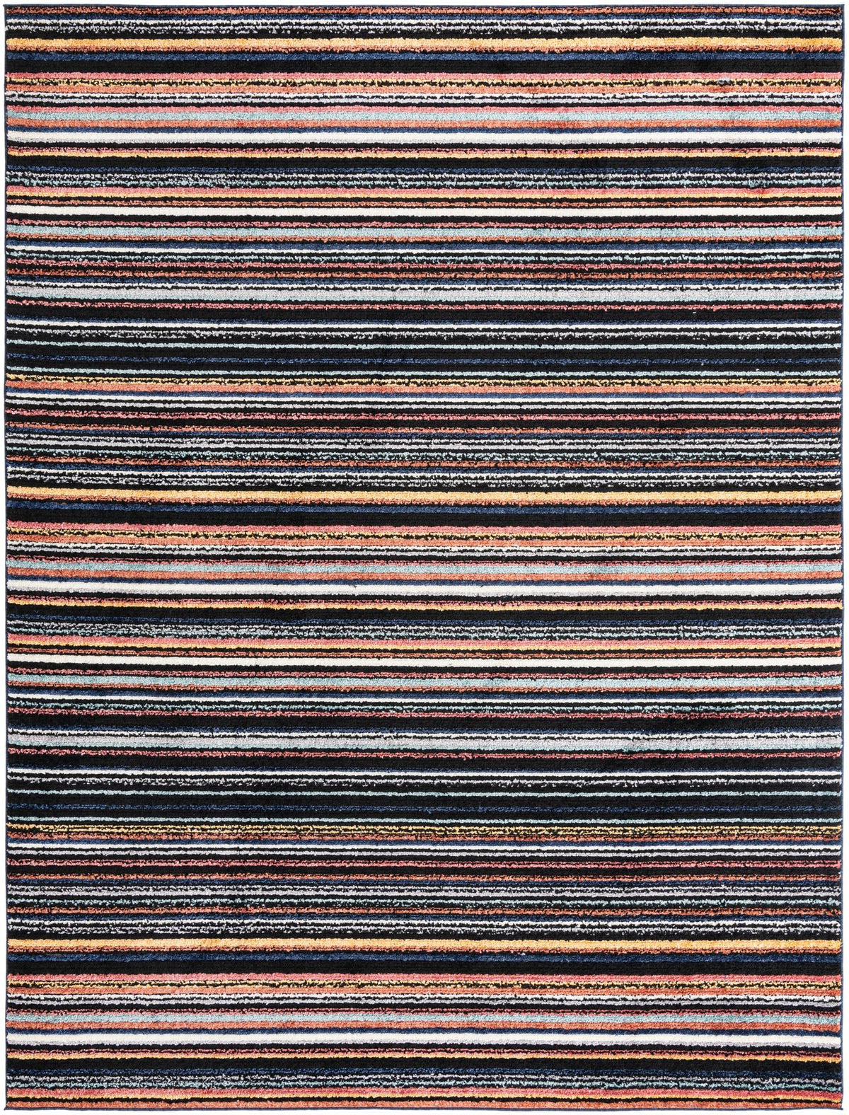 Tagine Maryam Multi & Black Area Rug | Rectangle overhead alternative