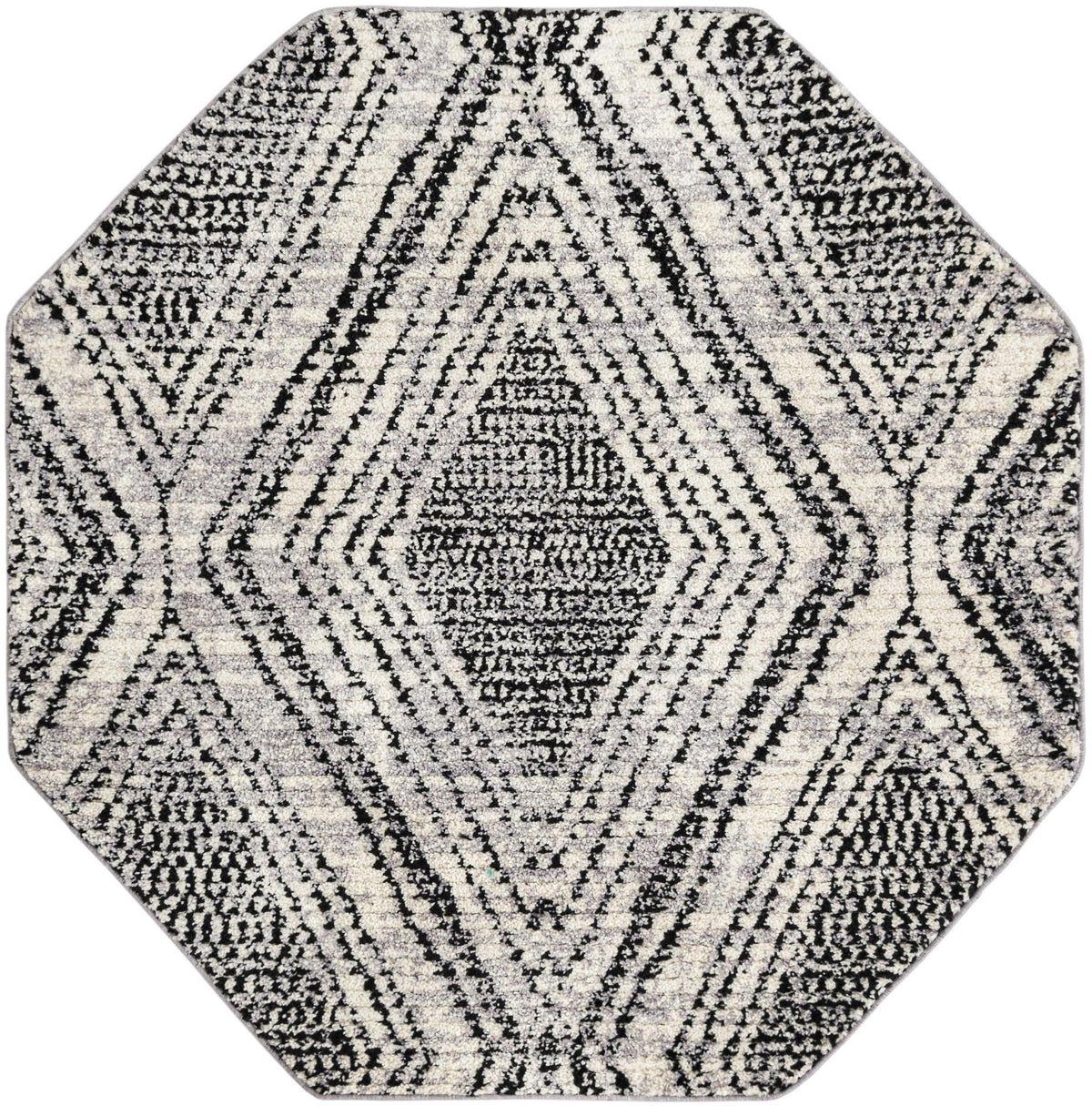 Tagine Malika Black and White Area Rug: Original supplier detail or alternative rug shot