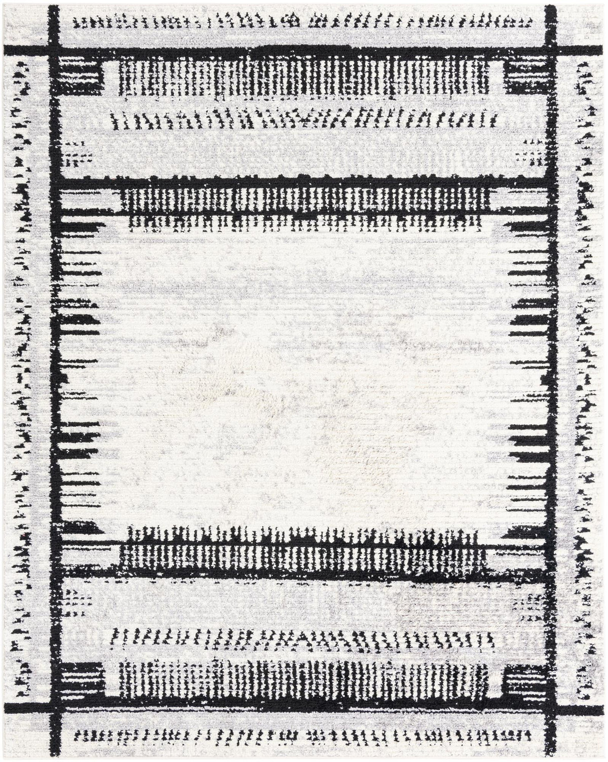 Tagine Donya Black and White & Gray Area Rug | Exact default SKU 3176428 overhead hero