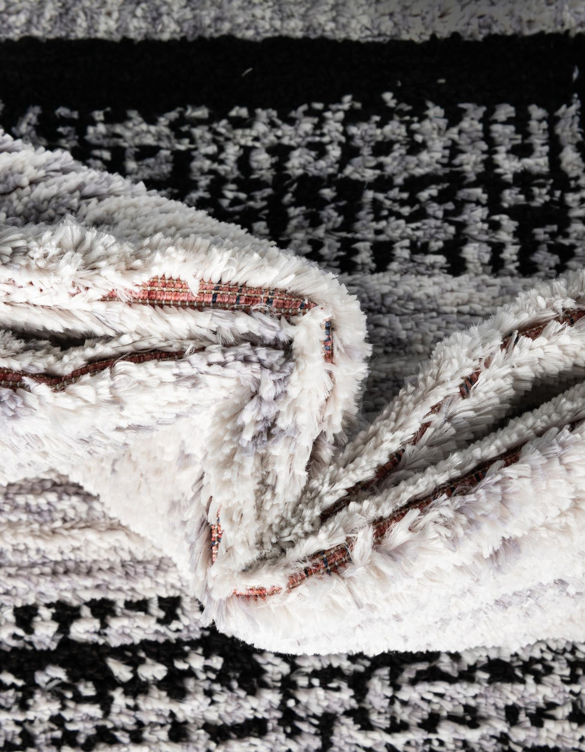 Tagine Donya Black and White & Gray Area Rug | Manufacturer additional original detail or rug view