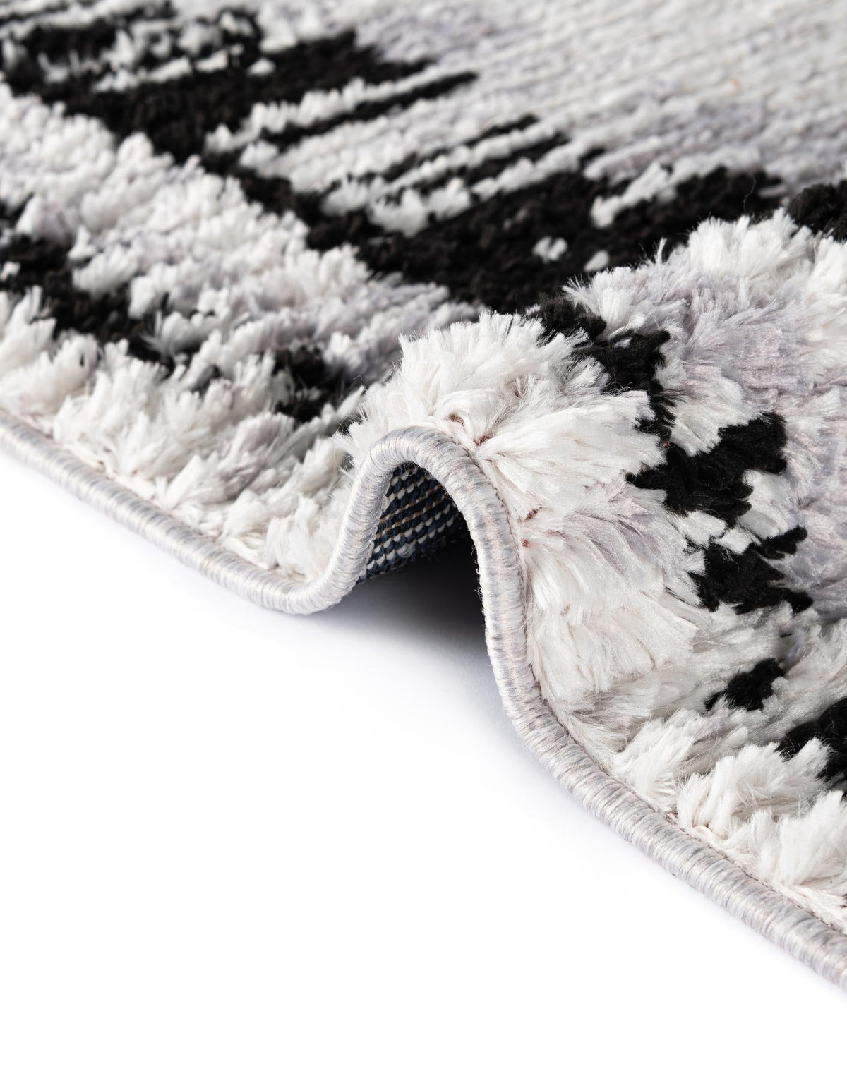 Tagine Donya Black and White & Gray Area Rug | Manufacturer additional original detail or rug view