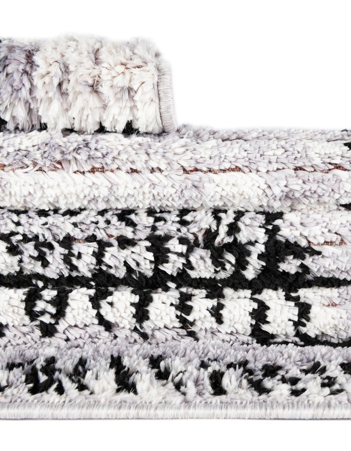 Tagine Donya Black and White & Gray Area Rug | Manufacturer additional original detail or rug view