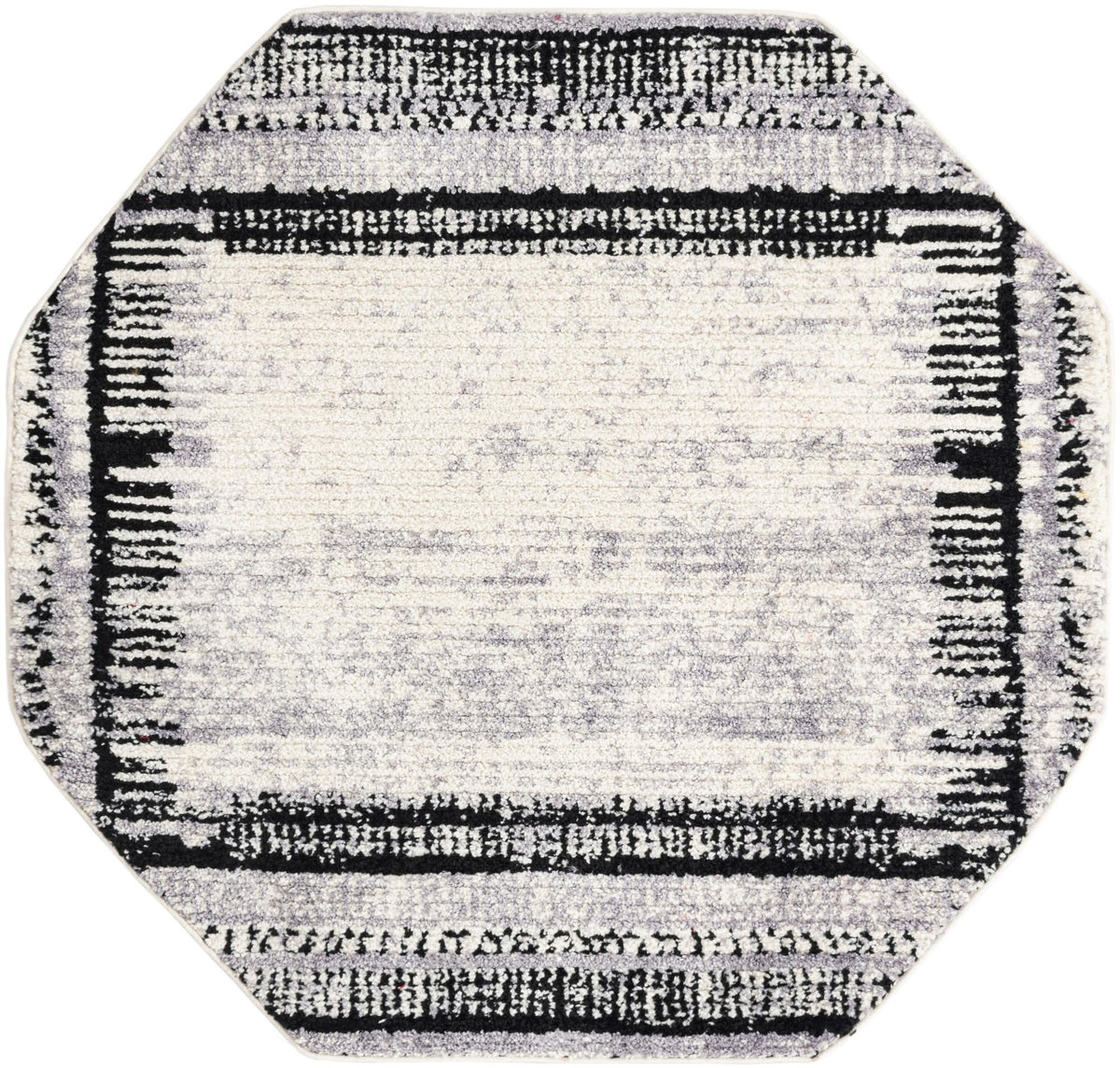 Tagine Donya Black and White & Gray Area Rug | Manufacturer additional original detail or rug view