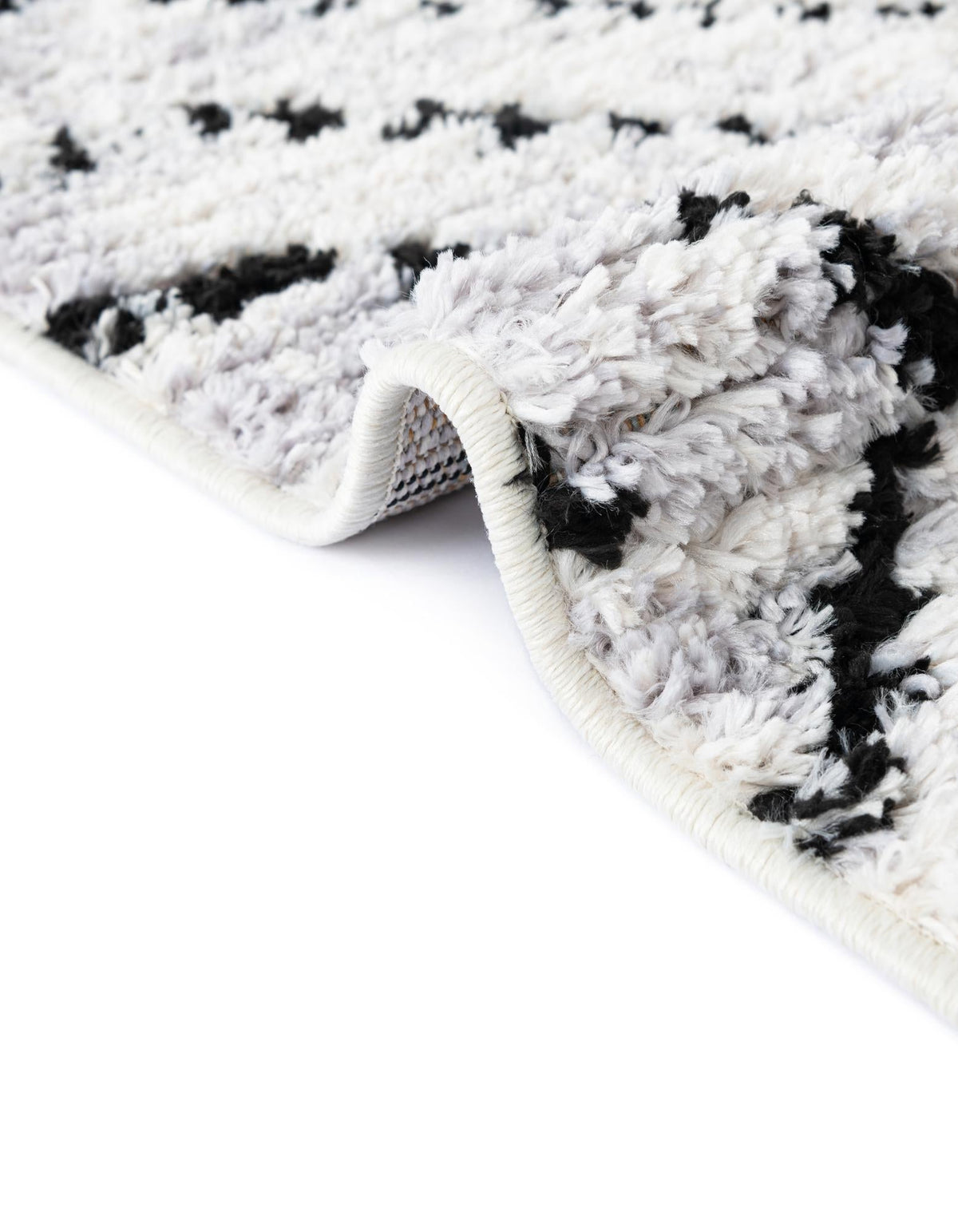 Tagine Safiya Black and White & Gray Area Rug | Manufacturer additional original detail or rug view