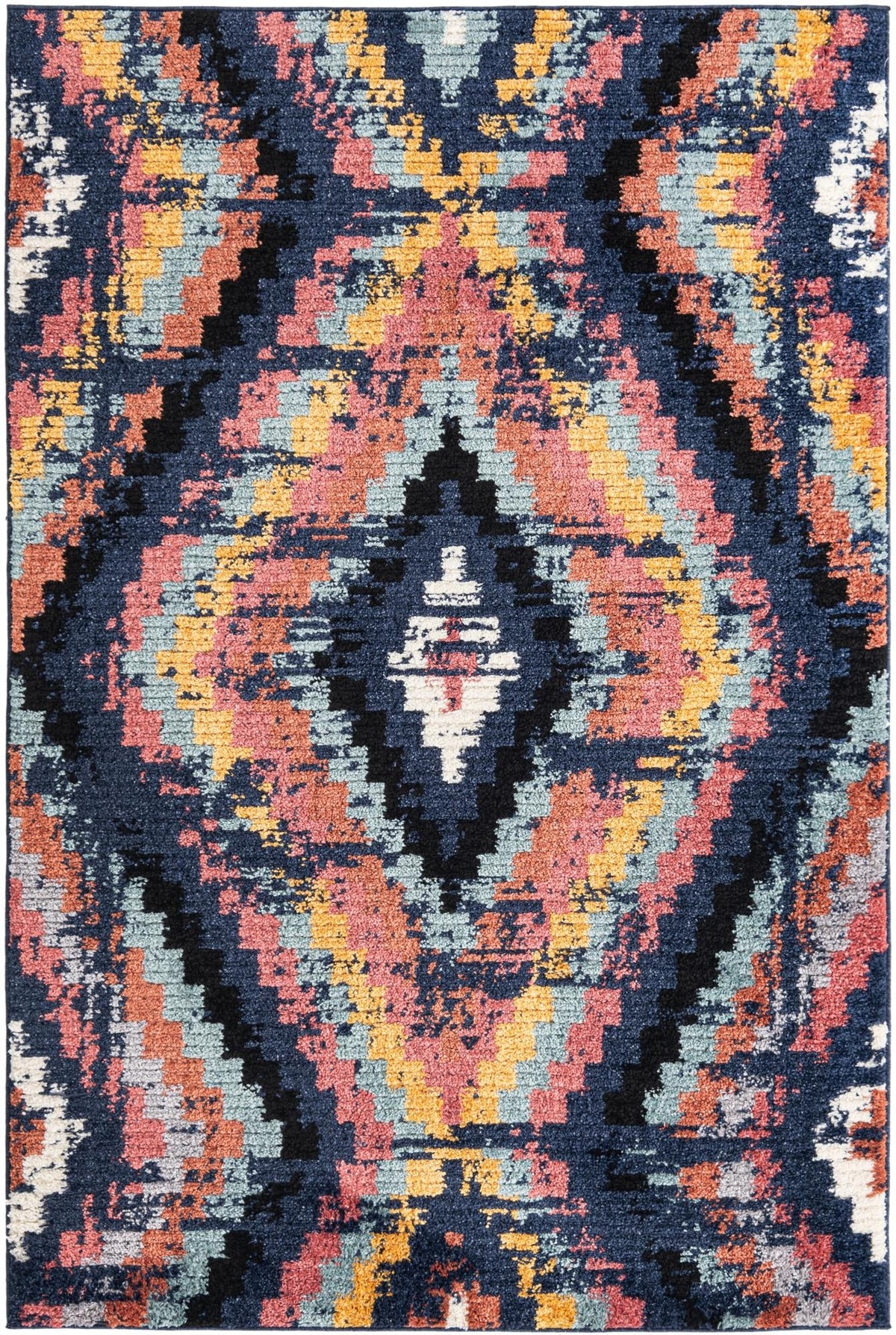 Tagine Seema Blue & Black Area Rug: Original supplier detail or alternative rug shot