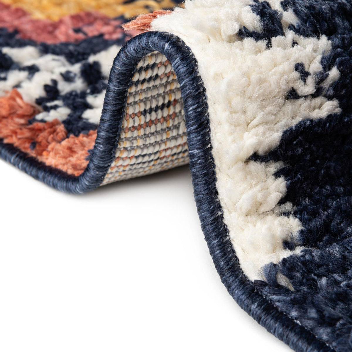 Tagine Seema Blue & Black Area Rug: Original supplier detail or alternative rug shot