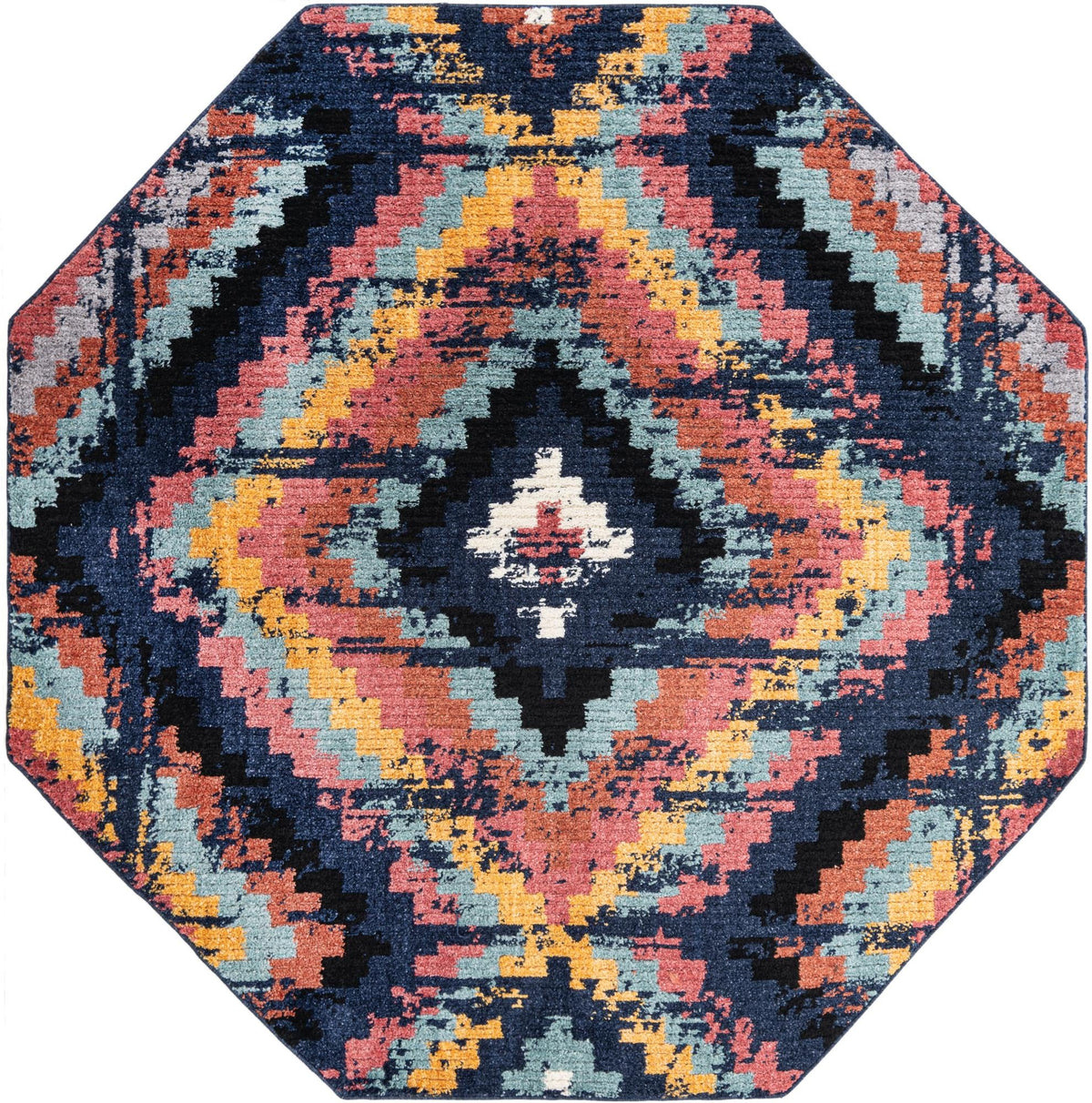 Tagine Seema Blue & Black Area Rug: Original supplier detail or alternative rug shot