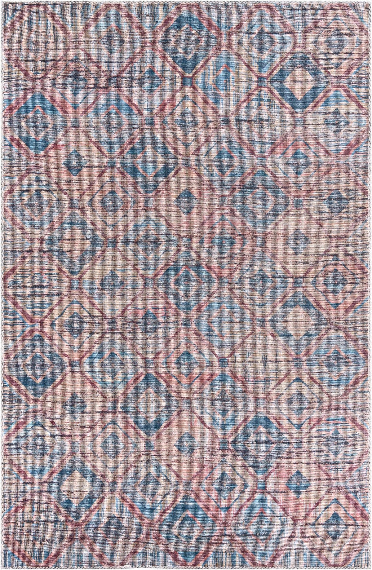 Sisu Aksil Peach & Blue & Navy Blue Area Rug | Original supplier photo 13