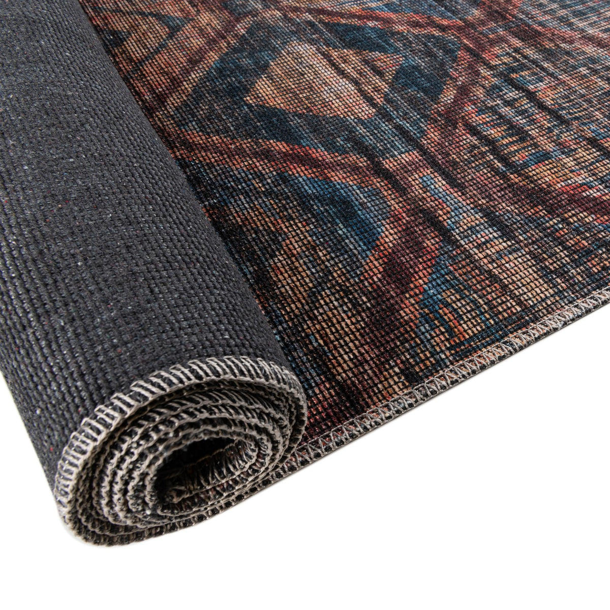 Sisu Aksil Peach & Blue & Navy Blue Area Rug | Original supplier photo 4